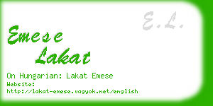 emese lakat business card